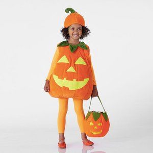 Glow-in-the-Dark Pumpkin Kids' Costume, 4-6Y